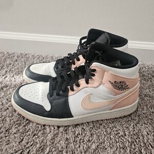 Nike Mid Atlantic Air Jordan 1 Crimson Sneakers Size 10.5